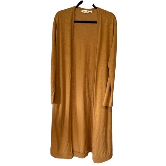 Three Bird Nest Long Set To Go Camel Tan Brown Cardigan Duster (Cardigan only) - Picture 3 of 9